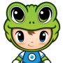 캐릭터 디자이너 아트케이가 디자인한 두꺼비 캐릭터 두비입니다.