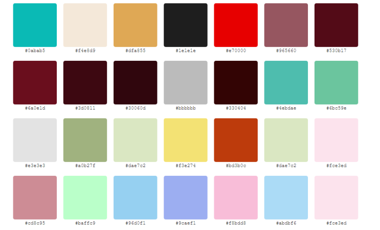 다양한 색상 코드 정보가 있는 사이트 Color-hex.com : 네이버 블로그