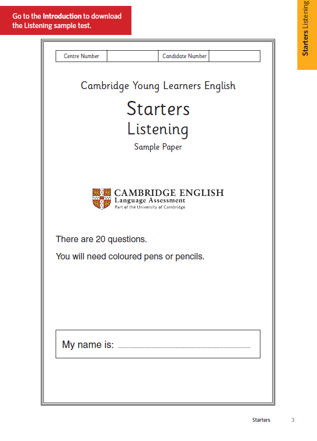 어린이 국제 공인 영어시험 YLE 공신력 있는 young learner exam 샘플 : 네이버 블로그