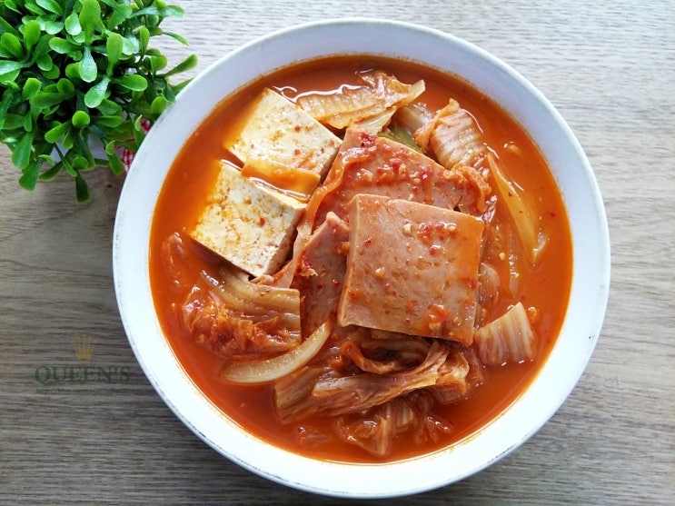 스팸김치찌개 황금레시피 백종원 김치찌개 레시피 활용~ : 네이버 블로그