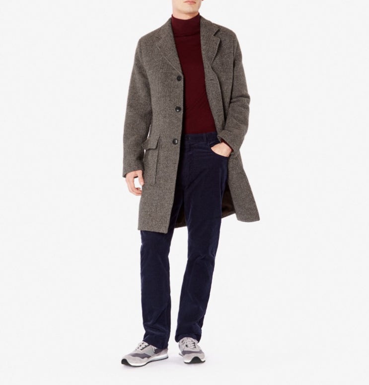 [sunspel] 선스펠 16 F/W 울 오버코트 M 사이즈 MEM'S NATURAL BRITISH WOOL OVERCOAT