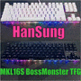 [감성 키보드]한성 MKL16S BOSSMONSTER TFG 게이밍 키보드 & 커스텀 아크릴 팜레스트