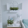 초보식물러 안개꽃 화분 물주기 스파트필름 키우기 | 셀프 인테리어 원목 어닝 창문 꾸미기 | 서영처럼