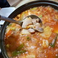 [진주,서부시장맛집]돼지찌개가 맛있는 민들레식당:)