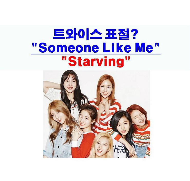 트와이스 표절 카더라 Someone Like Me 해필 내가 좋아하는 Starving 네이버 블로그