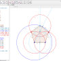 Geogebra 정오각형의 작도