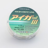 유니티카(Unitika) 아이가3 Tournament Green Label! 낚싯줄 - 카본목줄!