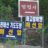 밀양 기도도량 / 밀양 천태산 기도도량 해선암 / 밀양 천태산 마고할매당 / 밀양 천태산 해선암