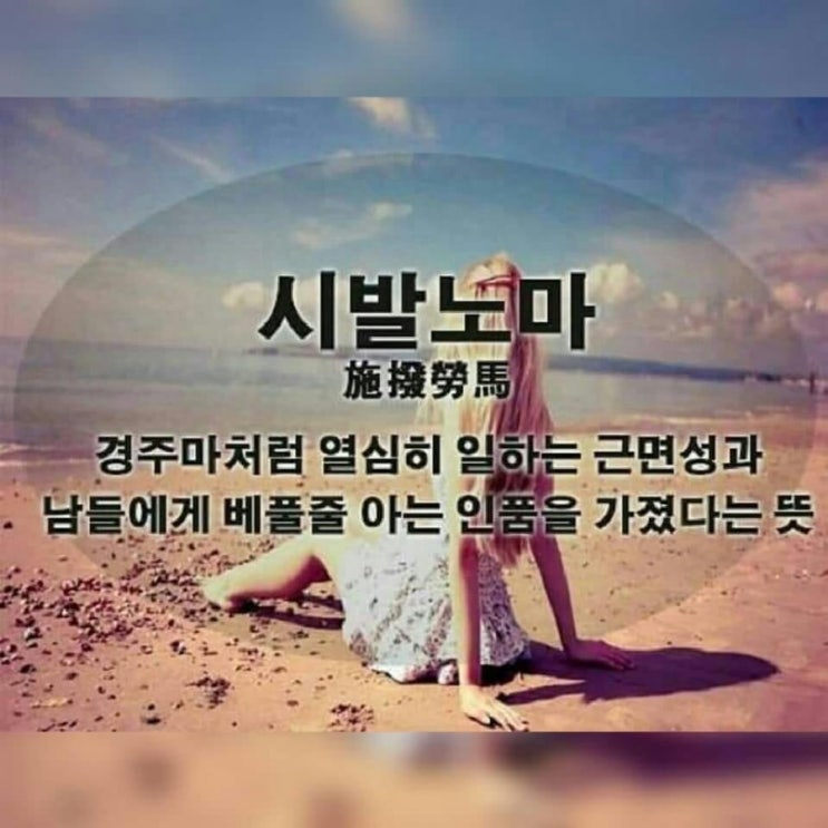 ★재미난 사자성어(시발노마 등★ : 네이버 블로그