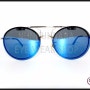 [클립온 선글라스] 원형 안경테에 제작한 블루 미러 클립온 선글라스!! 드디어 미러렌즈 출시~