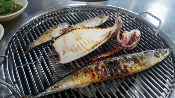 [강화도 맛집 갯배 생선구이] 숯불에 직접 구워먹는 생선! 1박2일 출연 맛집 : 네이버 블로그