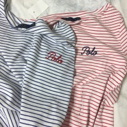 세인트제임스를 닮은 폴로랄프로렌 여성용 스트라이프 보트넥(Ralphlauren cotton boatneck tee) S(55사이즈)