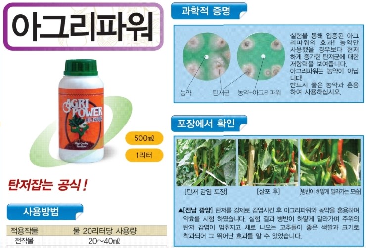 고추 탄저병(탄저균) 잡는 '아그리파워' : 네이버 블로그