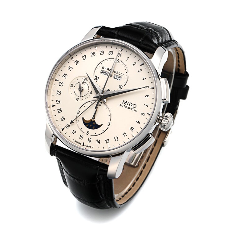[Deal] 미도 바론첼리 문페이즈(Mido barocelli moonphase M8670.4.M1.42)-(타임메카, 110 ...