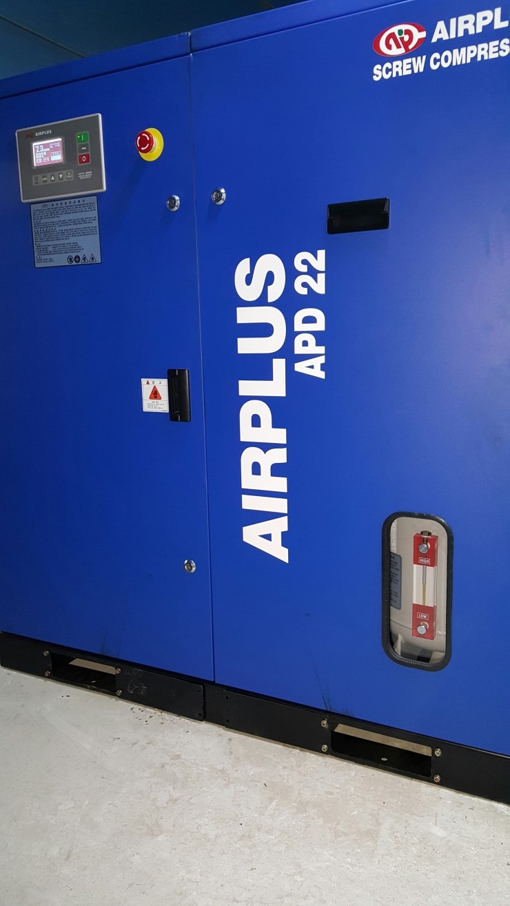 콤프레샤 (APD-22 30마력), 에어드라이어(SCT-30) 설치 AIR COMPRESSOR INSTALLATION : 네이버 블로그