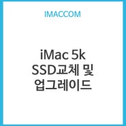 imac 아이맥 5k ssd 교체 및 업그레이드 총정리