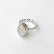 [ 원석반지 ] Moonstone Ring 문스톤 원석 반지 의미와 어원
