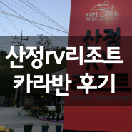 주말 가볍게 즐기는 힐링여행 - 산정rv리조트 카라반 후기