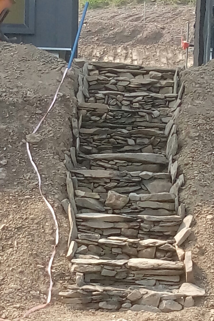 돌계단 만들기 끝? : 네이버 블로그