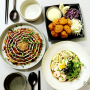 저녁밥상 :: 오꼬노미야키, 가라아게, 냉우동 으로 차린 일식밥상