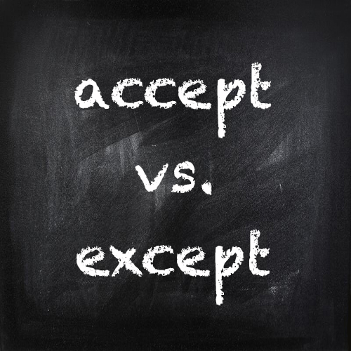 accept, except - 헷갈리는 영어 단어 : 네이버 블로그