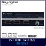 UHD 4K HDR HDMI 셀렉터 Key Digital KD-S2x1 Switcher 2 입력 1출력 HDR10, HDCP2.2 지원