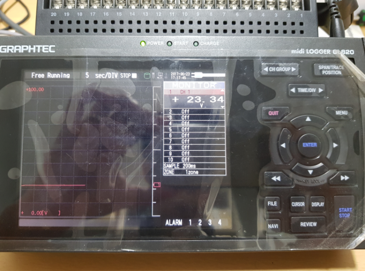 [Graphtec] GL840, GL240, GL820, GL220 기본 설정 방법 : 네이버 블로그