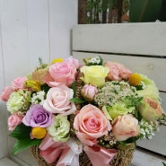 결혼기념일 선물 울산꽃집 정림플라워 꽃바구니로사랑을 전하세요!