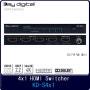 UHD 4K HDR HDMI 셀렉터 Key Digital KD-S4x1 Switcher 4입력 1출력 HDR10, HDCP2.2 지원