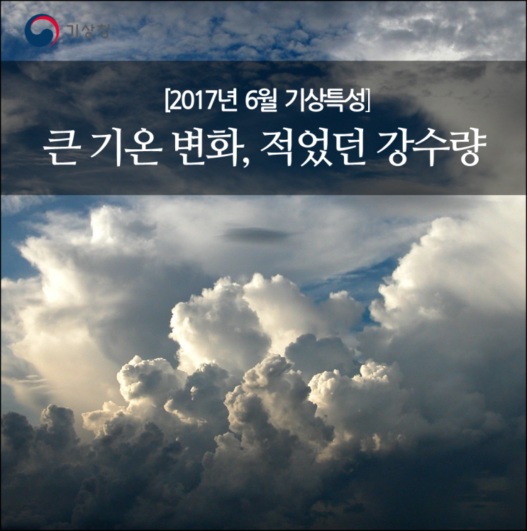 [2017년 6월 기상특성] 큰 기온 변화, 적었던 강수량 : 네이버 블로그