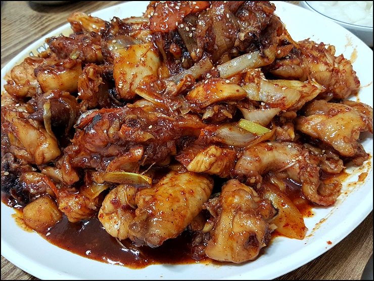 진주 대구통닭에서 잘 먹은 닭찜 : 네이버 블로그