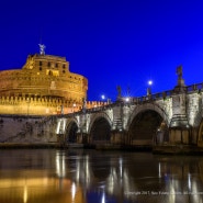 이탈리아 자유여행- 로마 산탄젤로성의 야경