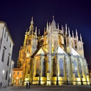 비투스성당 야경사진[Prague St. Vitus Cathedral night view]