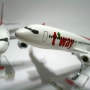 티웨이항공(T'way Air) 모형비행기/모형항공기. 보잉737-800(Boeing737-800)/비행기모형 꼬리날개 변경