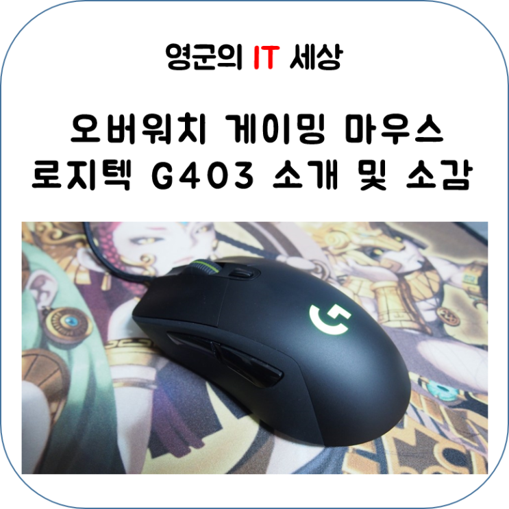 오버워치를 위한 게이밍 마우스 로지텍 G403 소개 및 간단 소감 : 네이버 블로그