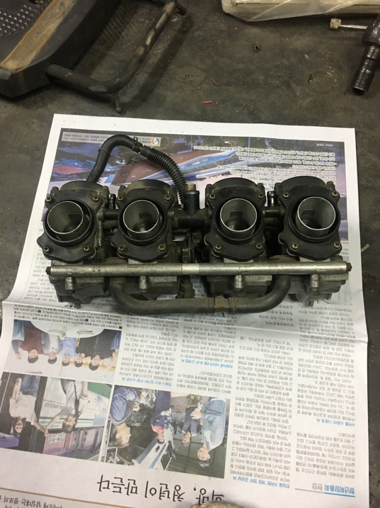 cb400 캬브청소&점화플러그 교체 : 네이버 블로그