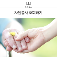 대전서구자원봉사센터, 자원봉사 조회하기
