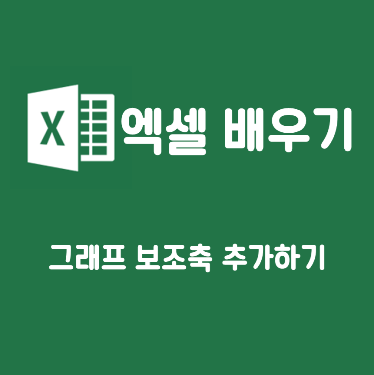 엑셀 그래프 보조축 추가하기 : 네이버 블로그