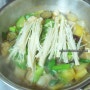 건강한 집밥 차리기: 홍감자요리, 홍감자 넣은 청국장 냄새없이 끓이기 ♥
