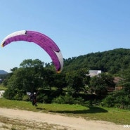 패러글라이딩-첫 비행했던 용인 정광산에서...