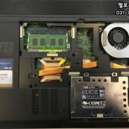ASUS 아수스 노트북 SSD 교체 업그레이드 윈도우설치 - ( 분당 야탑동 노트북수리 헬로우컴퓨터 )