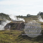 [오로라트레인부부_뉴질랜드북섬여행] 달분화구 지열지대(Craters of the moon Geothermal walk), 와이토모로 이동_Waitomo cave hotel(숙소)