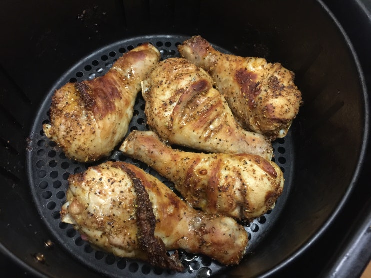 에어프라이어 요리 닭다리 구이(난이도 하) : 네이버 블로그