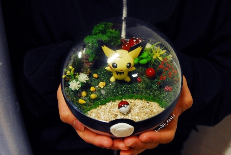 포켓몬스터 몬스터볼 테라리움 - 피츄 / 삐츄 (Pokemon terrarium - Pichu) : 네이버 블로그