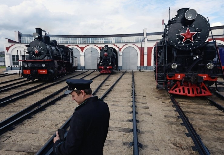 러시아 L 클래스 증기 기관차의 화실 가열요리 - Russian L Class Steam Locomotive Coal ...
