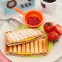 간단한 아침식요리 치즈 계란 샌드위치만들기