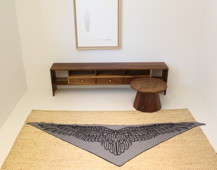 Winged Triangle Shawl(더블니팅, Doubleknitting) - 카멜헤어(쎄비) : 네이버 블로그