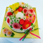 [THE HUHU] #앙금케이크#앙금플라워 #수원떡케이크 #떡케이크 #예쁜꽃 #컵케이크 #답례품 #flower #flowercake #homeshcool #heart #cake