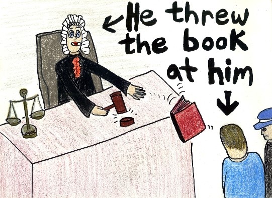 “He threw the book at him” : 네이버 블로그
