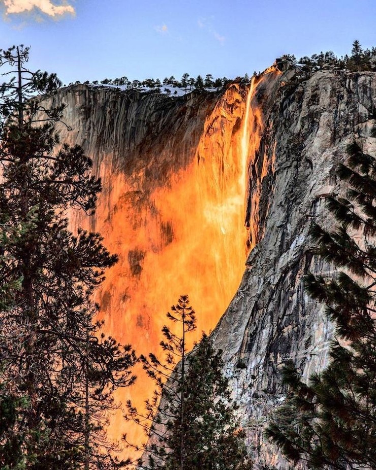 요세미티 국립공원에 용암이....Rare Yosemite ‘Firefall’ Phenomenon Ignites a ...